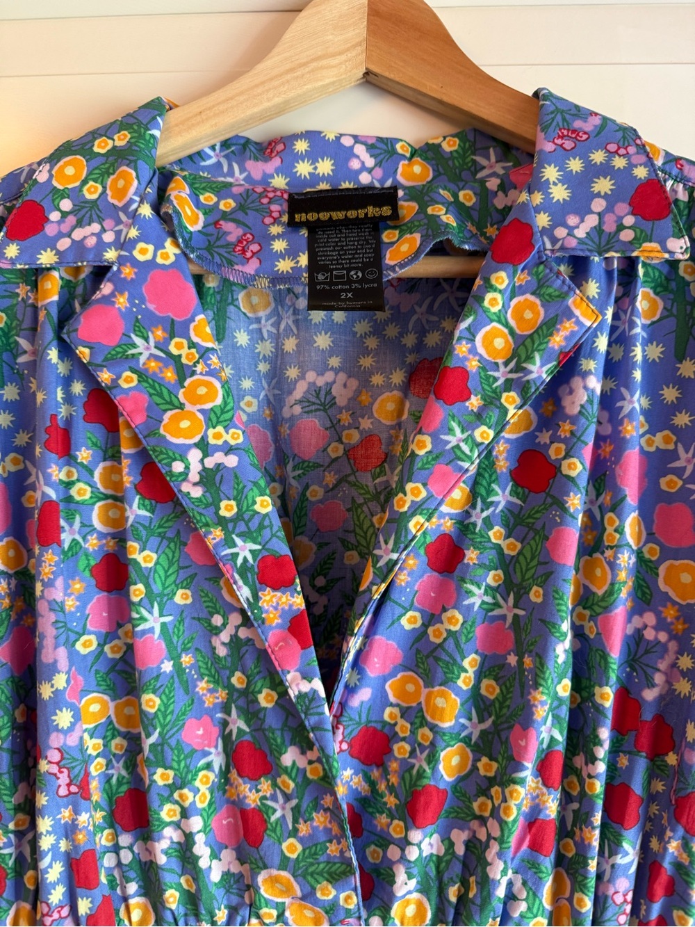 Nooworks New Vintage-Inspired Purple Floral Fit & Flare Dress - Picture 3 of 5